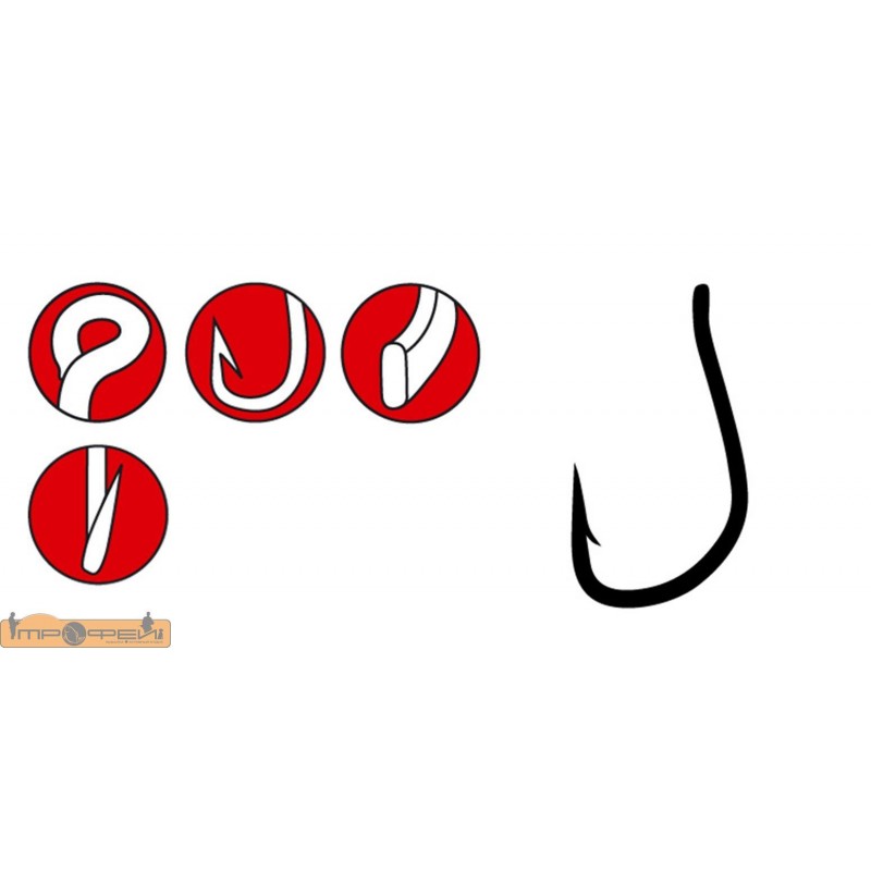 Крючки GAMAKATSU LS-3614F №004/Black/25шт Крючки GAMAKATSU LS-3614F №004/Black/25шт